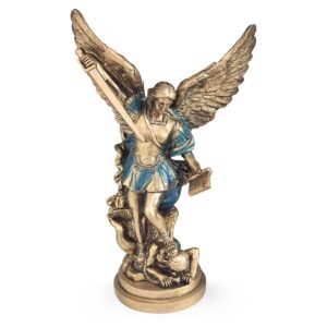 figura arcangel miguel azul