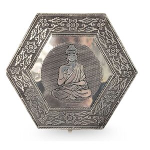 Caja Decorativa Buda Hexagonal (Joyero)– 18 x 18 x 6 cm